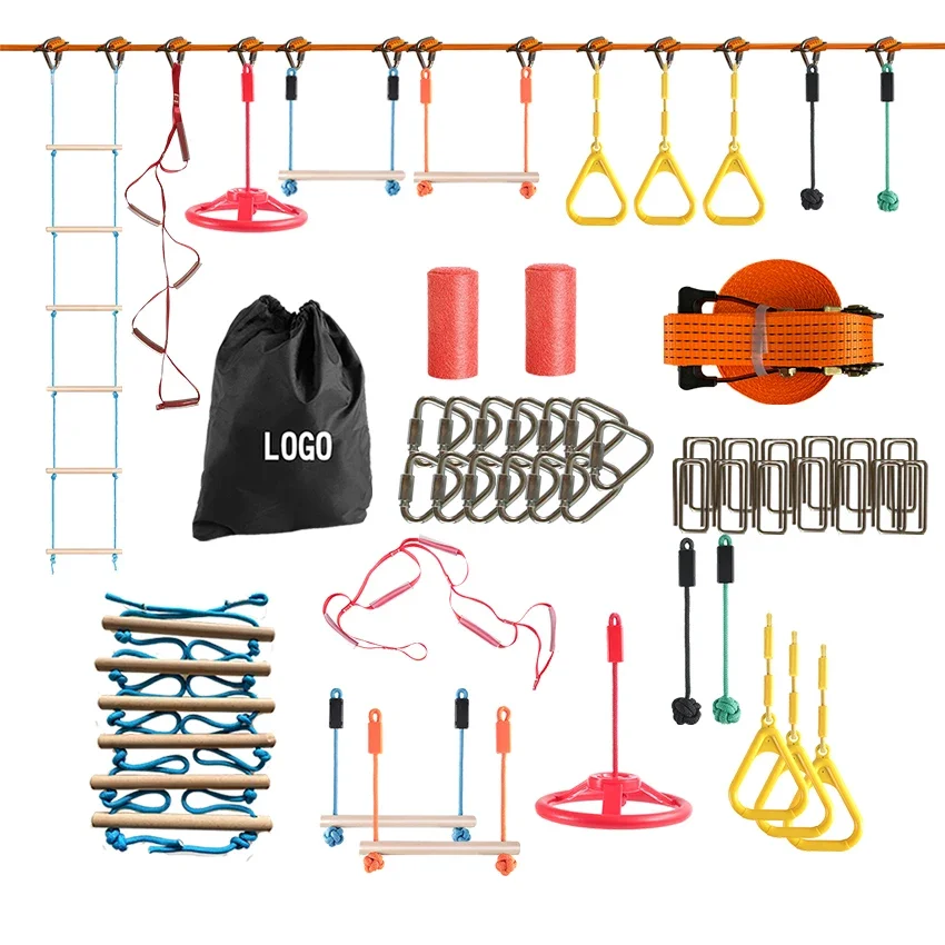 

Training Equipment Set for Backyard Outdoor Obstacle Course Kids Ninja Warrior