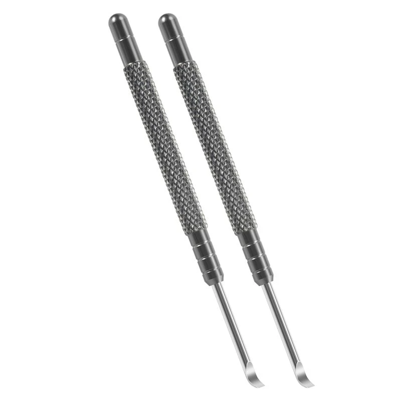 2 Pack Metal Watchmaker Repair Tool Watch Hand Remover Tools Levers With Flat Blade
