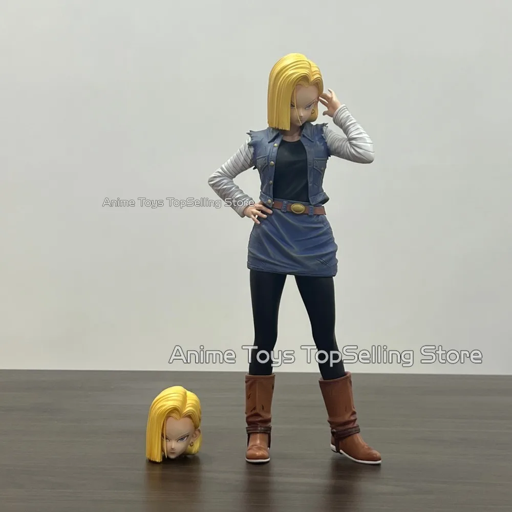 26cm Anime Dragon Ball Z Figure Android 18 lazuli Figures Two Heads PVC Action Figures Collection Model Toys Gifts