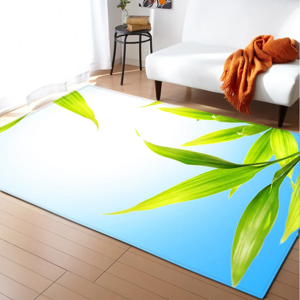 3D Print Poppies Flower Carpet Natural Scenery Floor Mat Sunlight Landscape Home Entrance Door Mat Living Room Rugs Bathroom Mat