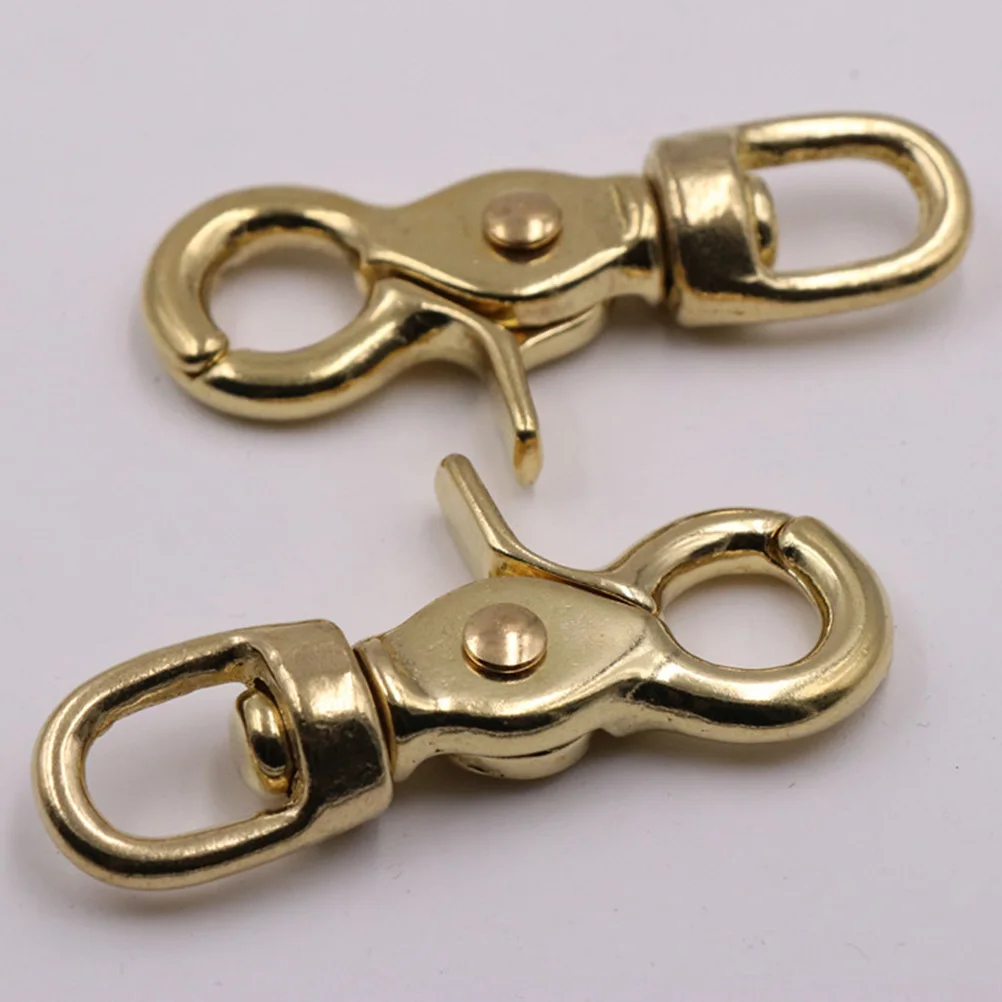 

Brass Lobster Clasp Snap Hook For Keychain Leathercraft Bag Straps Belting Webbing Secure Closure Hardware Connector Key Ring