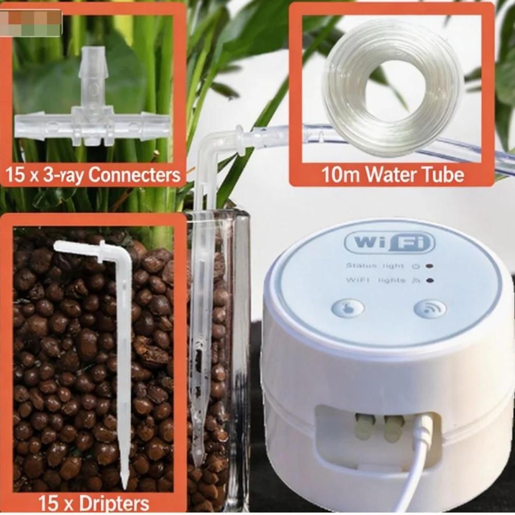 Programmable for Smart Watering System for Indoor For Plants with WiFi Integration and Drip Irrigation Compatibility