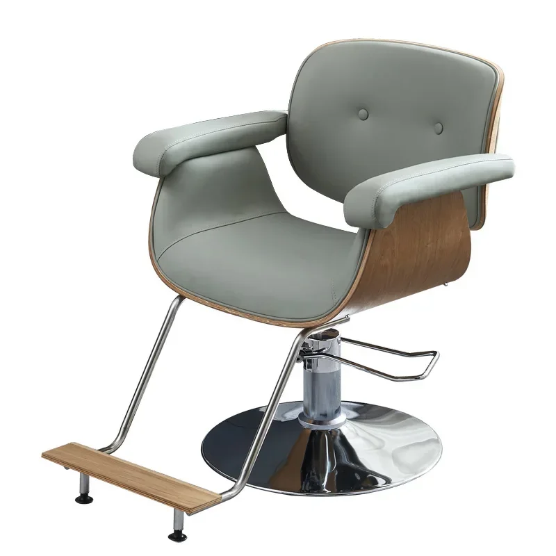 

High QualityProfessional Designed Barber Chair Classic Cheap Armrest Hair Wash Chair Minimalist Swivel Black Cushion