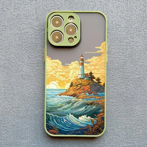 Sonnenaufgangslandschaft Handyhülle für iPhone 17 15 14 Plus Pro Max 16 13 12 11 Pro Max Mini XR X XS Plus Wunderschöne Mountain River Cover – Detail 2