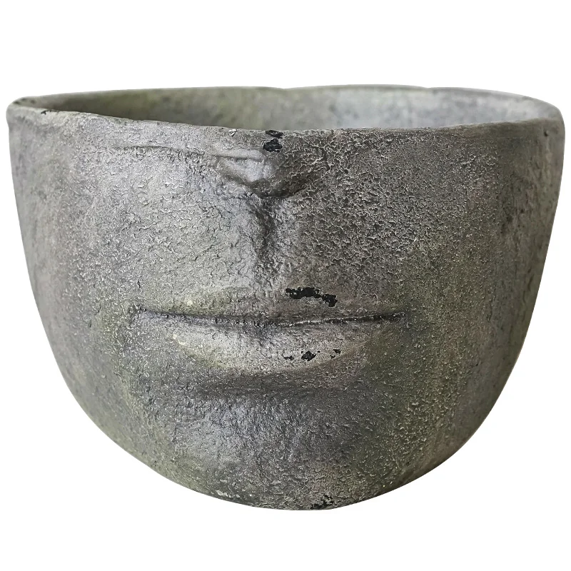 

Face Flower Pot Punching Retro Distressed Resin Creative Planting Confederate-Jasmine Imitation Cement Flower Pot