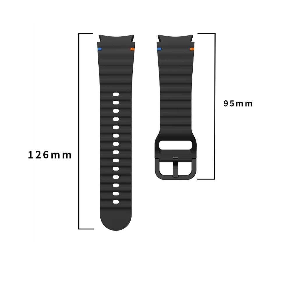 Pulseira de silicone para samsung galaxy watch 7 6 5 4 fe 40mm 44mm banda com vidro + pc caso protetor de tela pára-choques capa acessórios