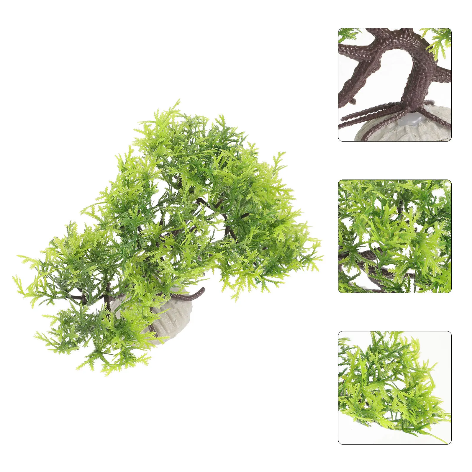 

Realistic Plastic Pine Tree Fish Tank Decor Artificial Aquarium Plant Ornament Fake Plants For Fish Tankfish Tank Accessories