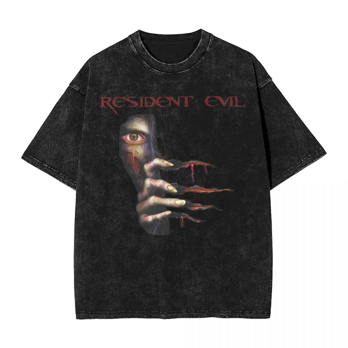 Resident Evils Creepy Eye T Shirt Summer Streetwear T Shirts 2024 Cotton Harajuku Tee Shirt For Men Short Sleeves Pattern Tees