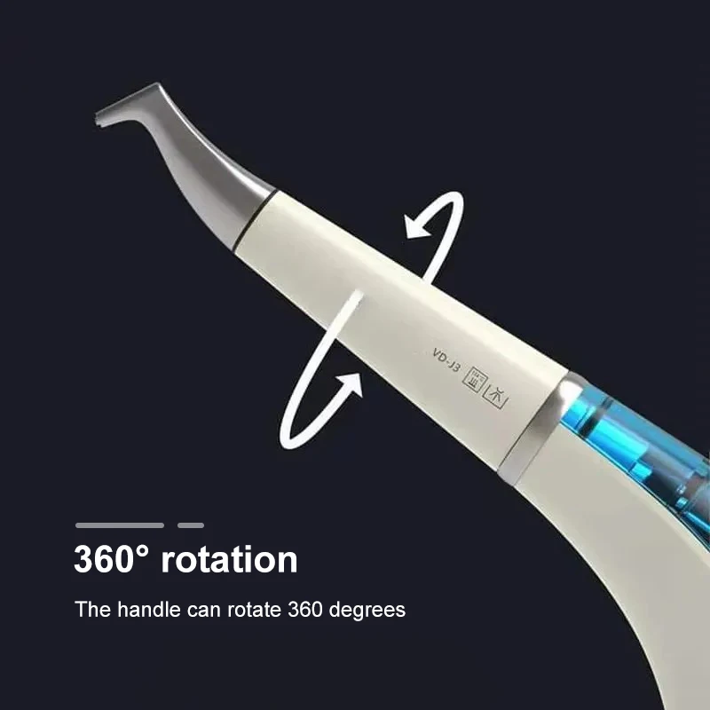 Dental Air Polisher Supragingival/Subgingival 2 in 1 Prophy Air Jet Polishing Air Flow 2/4 Holes Teeth Whitening Polisher Tool