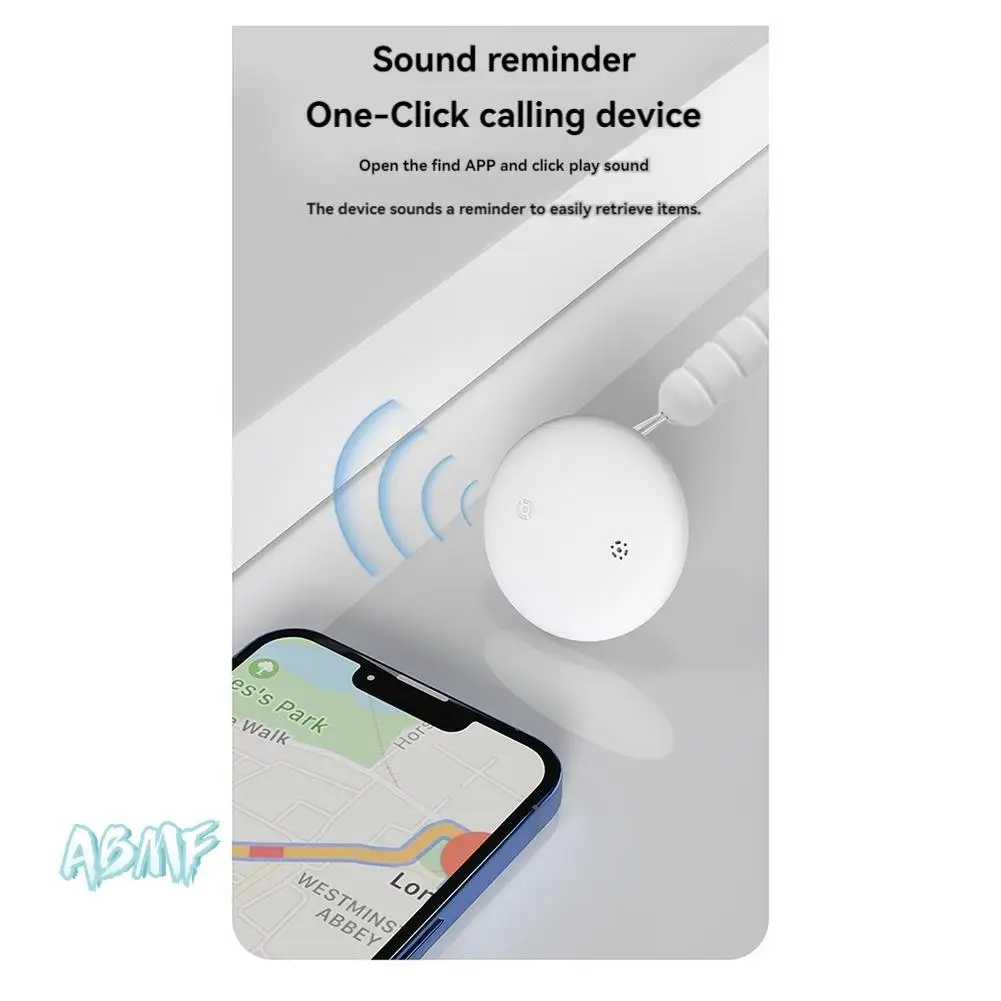 ABMF-Smart Air Tracker para Find My (IOS) Key Finder Item Locator para bagagem carteira bicicleta IP67 à prova d'água 32X32mm