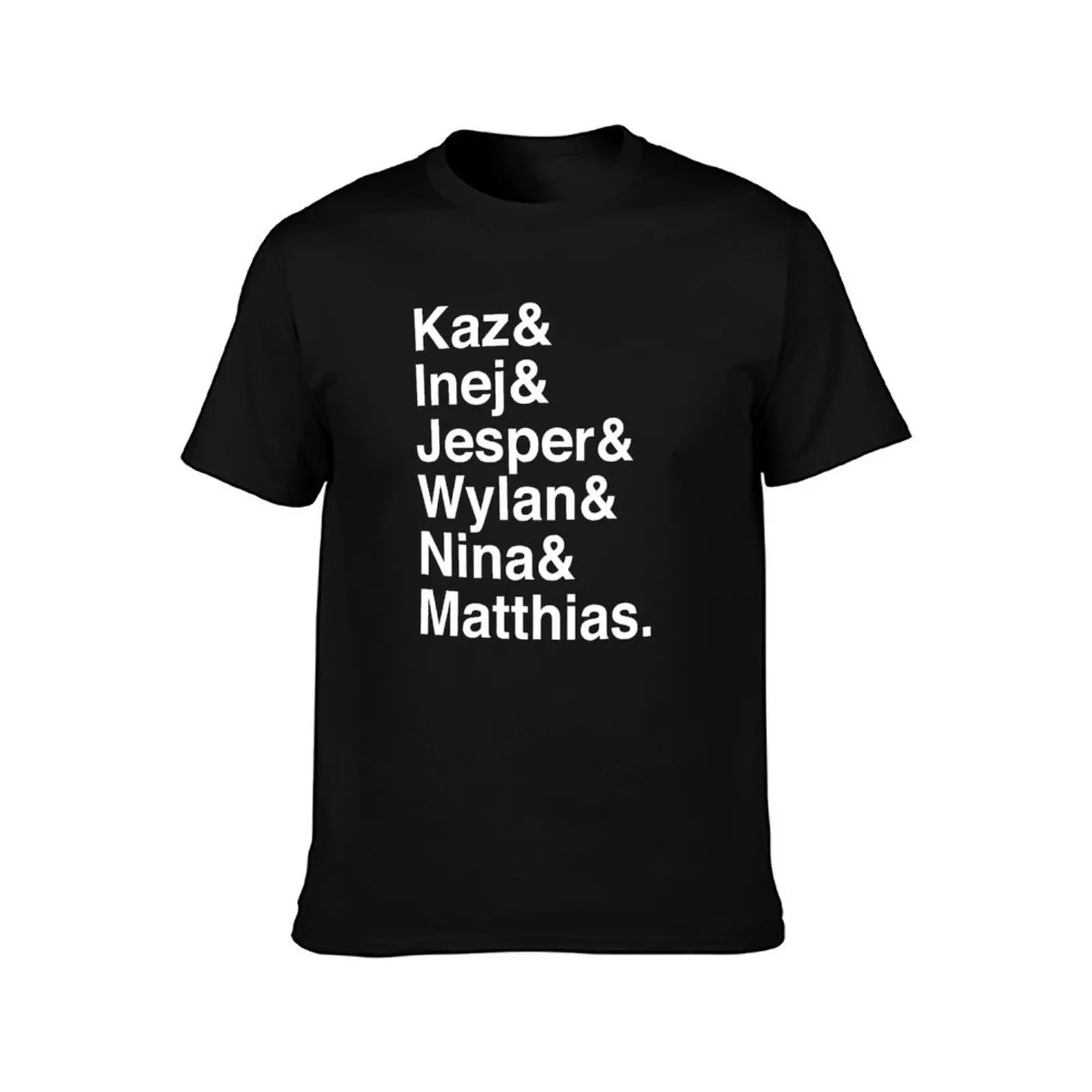 Kaz & Inej & Jesper & Wylan Nina Matthias. (Six of Crows Inverse) T-Shirt summer 2025 custom t-shirts Men's t-shirt