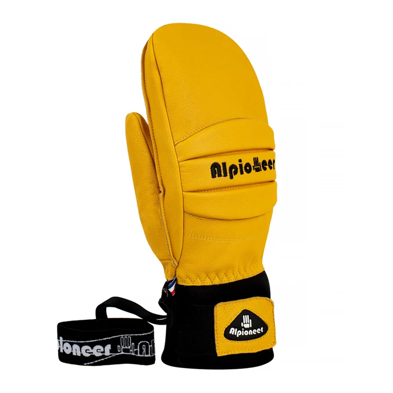 Profession elle Ski handschuhe Männer Frauen Winter warme Schnee handschuhe Ziegenleder wasserdichtes Snowboard Schneemobil Radfahren Ski handschuhe
