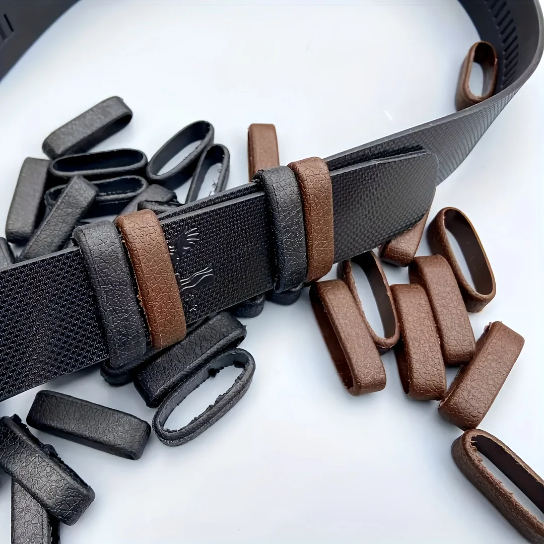 10Pcs Sturdy Belt Loop Buckles, practical ring connectors for men's daily belt replacement and repair.