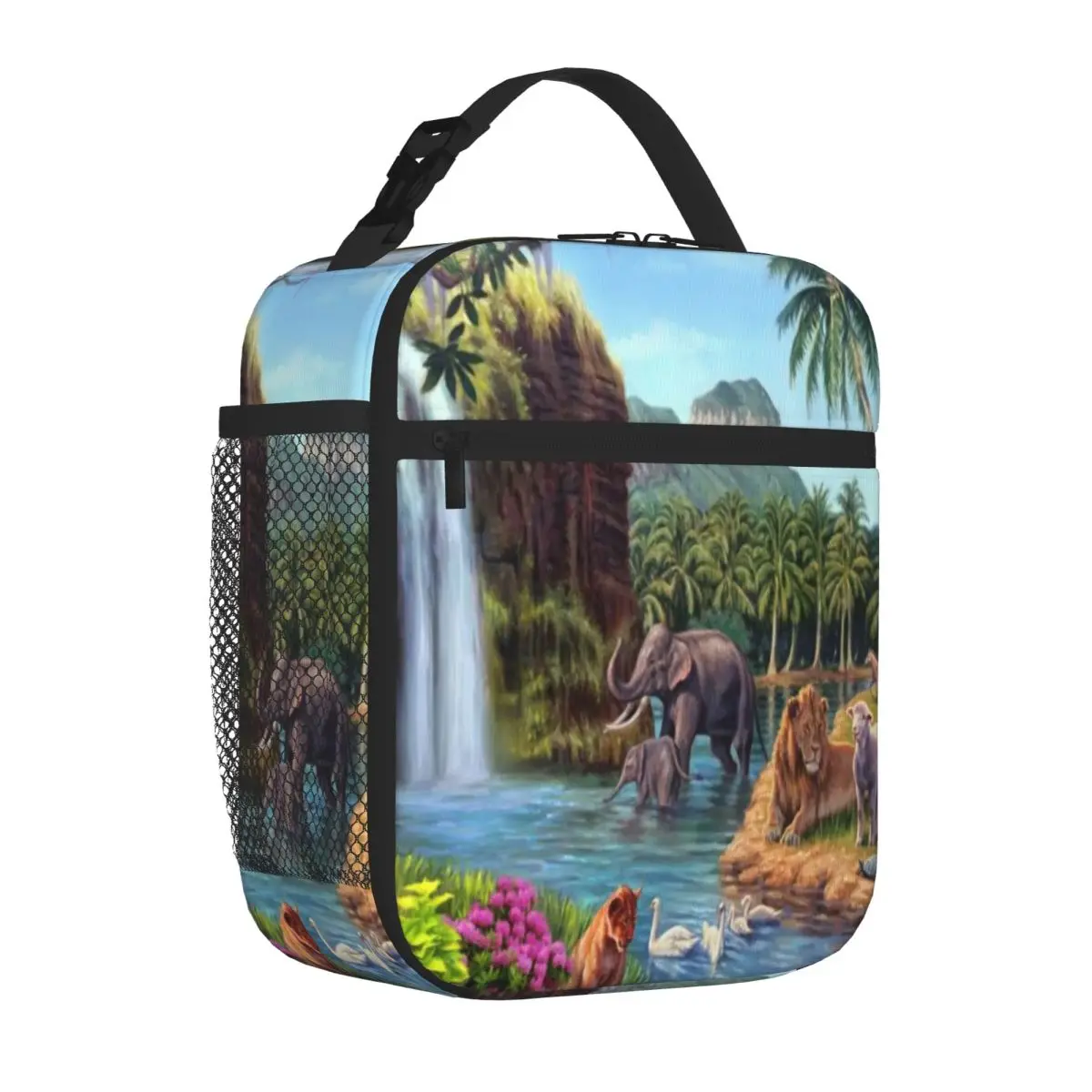 Bestselling A Paradise Setting Animal Face Bento Bag Children Outing Adult Lunch Bag