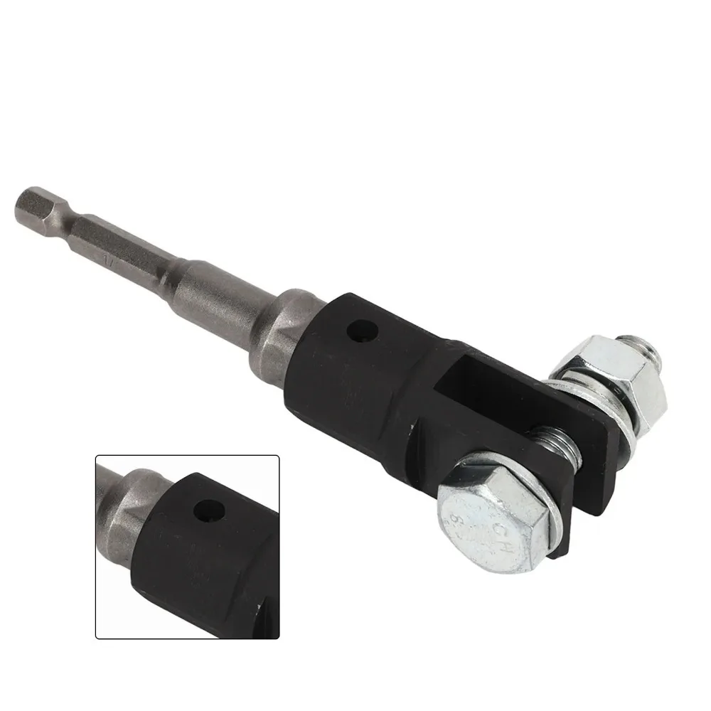 

Universal Scissor Jack Adapter Steel Durable Wrench Tool with Hole for 1/2 Inch Drive Socket Off Road 4x4