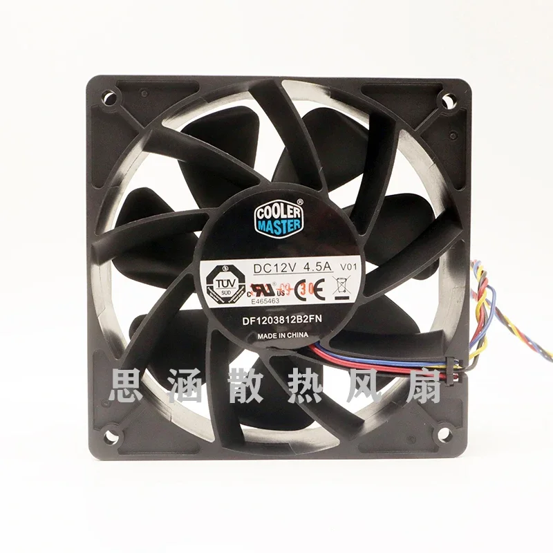 

Cooler Master DF1203812B2FN DC 12V 4.5A 120x120x38mm 4-Wire Server Cooling Fan