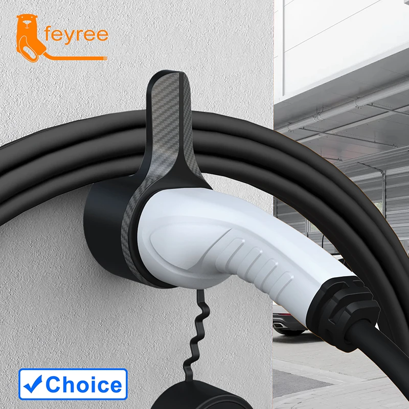 EV Charger Holder Holster Electric Car Type 2 Cable Organizer EVSE Charging Nozzle Dock Extra Protection Leading Wallbox