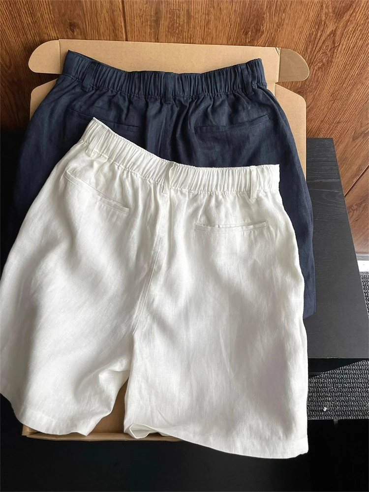 

Модные льняные мужские брюки из ледяного шелка, легкие дышащие летние повседневные брюки Qui Dry Spor длиной пять четвертей