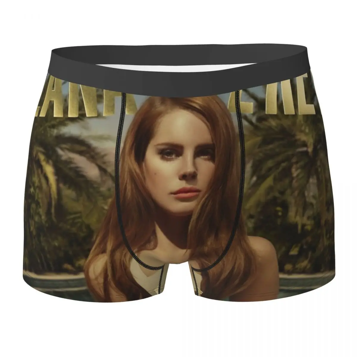 لانا ديل ري Ldr الإبحار الملابس الداخلية الأمريكية المغني الذكور السراويل ملخصات تنفس سراويل بوكسر عالية الجودة حجم كبير سراويل