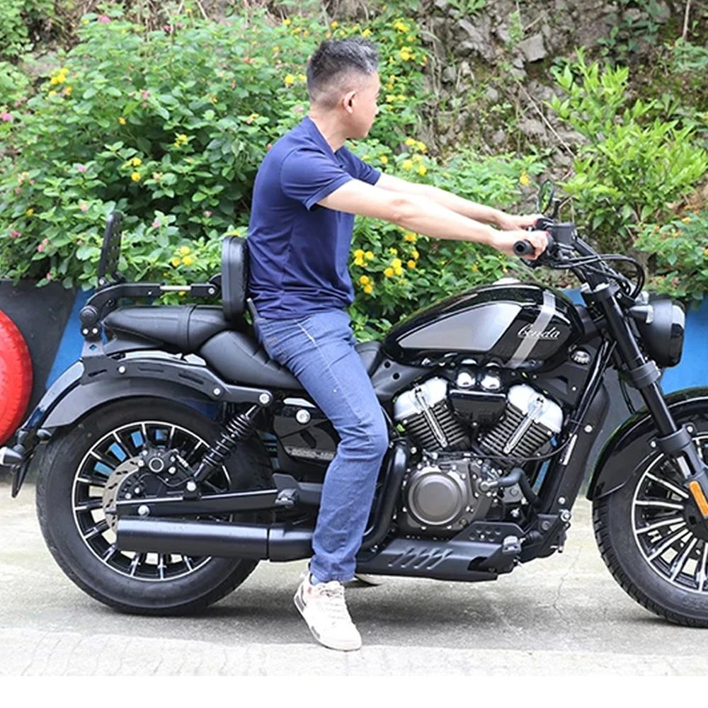 For Benda Rock250 Rock 250 CVT BD250-16D backrest aluminum alloy folding backrest telescopic lumbar support rear shelf tailstock