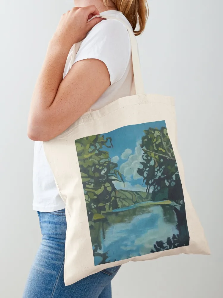 

September Day- Original Oil Painting Tote Bag shopping bag logo tote bag women custom canvas hand