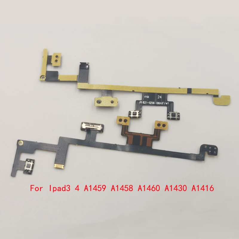 1Pcs Volume Control Power Switch On Off Button Flex Cable For IPAD 2 3 4 A1395 A1396 IPAD2 IPAD3 IPAD4 A1416 A1430 A1458 A1460