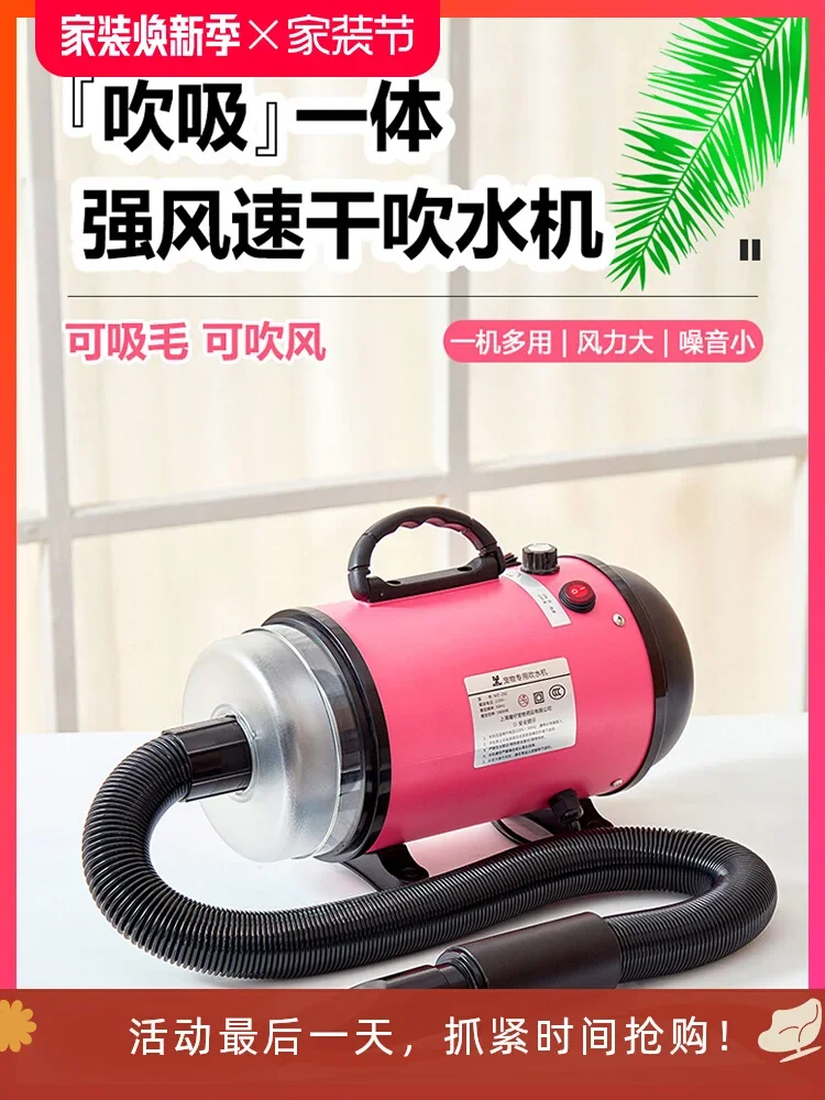 

Pet water dryer Blow suction integrated dog hair dryer large dog high power cat pet bath hair blowing artifact