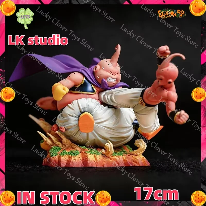 Figura de anime Dragon Ball de 17 cm de LK Studio, Fat Majin Buu vs Evil Majin Buu, estatua de PVC, modelo coleccionable, juguete de regalo.