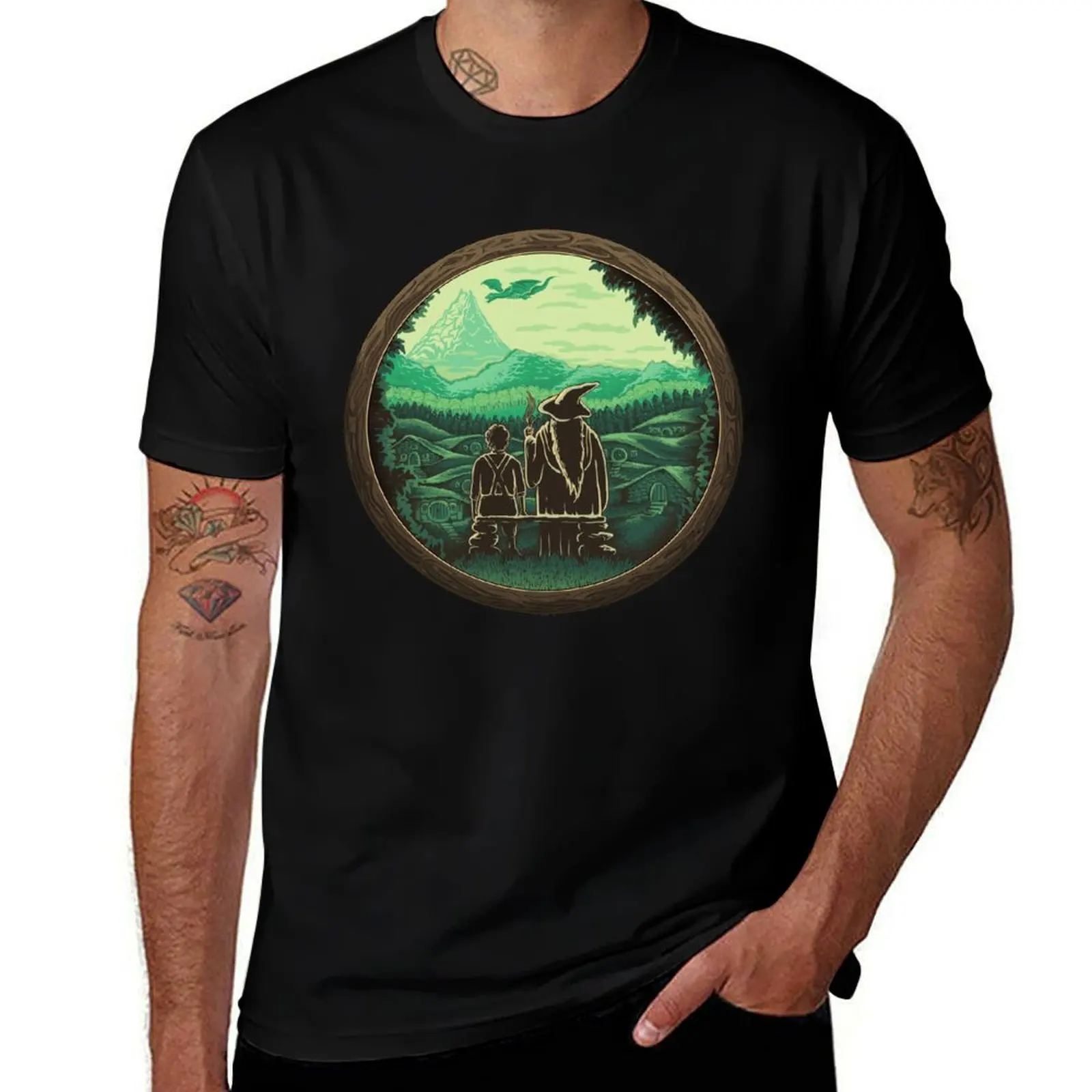 

Let's have an Adventure T-Shirt Festival Casual Short Sleeve