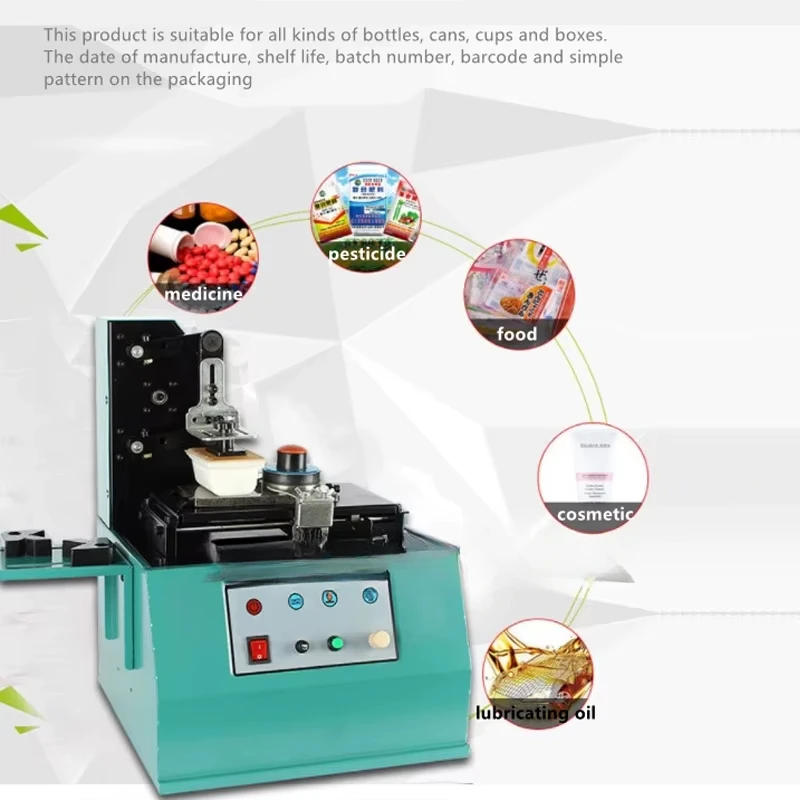 TDY-300 Electric Oil Cup Printer Automatic Plastic Metal Glass Ink Pad Printer Text Trademark Pattern Ink Printer