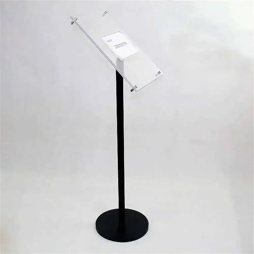 A3 Floor Poster Pedestal Sign Display Holder Floor Stand With Clear Acrylic Poster Frames Floor Signage Display Rack Sign Stand