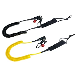 Whitewater Canoeing Quick Release Waist Belt 11ft SUP Waist Leash Coiled SUP QR Belt Safety Leash River Paddling Equipment