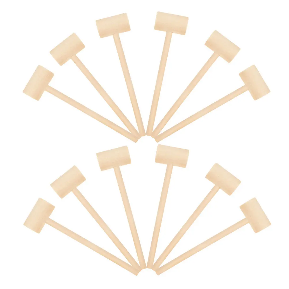 24 قطعة من لعبة المطرقة للأطفال: مطرقة صغيرة من الخشب الصلب لألعاب حفلات كسر الشوكولاتة قابلة للكسر دعائم حفلات الشوكولاتة يمكنك صنعها بنفسك #2