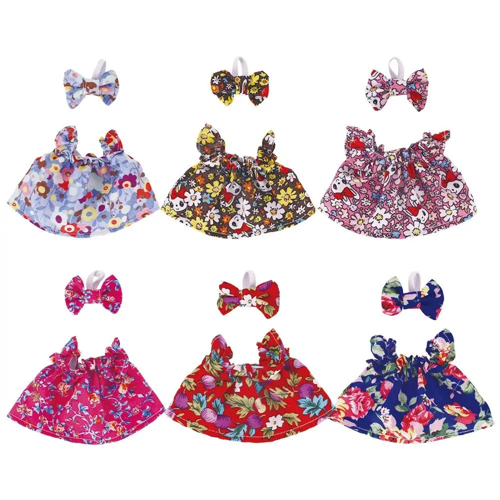 

Mini Pearl Bow For Labubu Suspender Dress Replacement Multiple Styles Doll Skirt DIY Hand-made Doll'S Clothing Children Toys