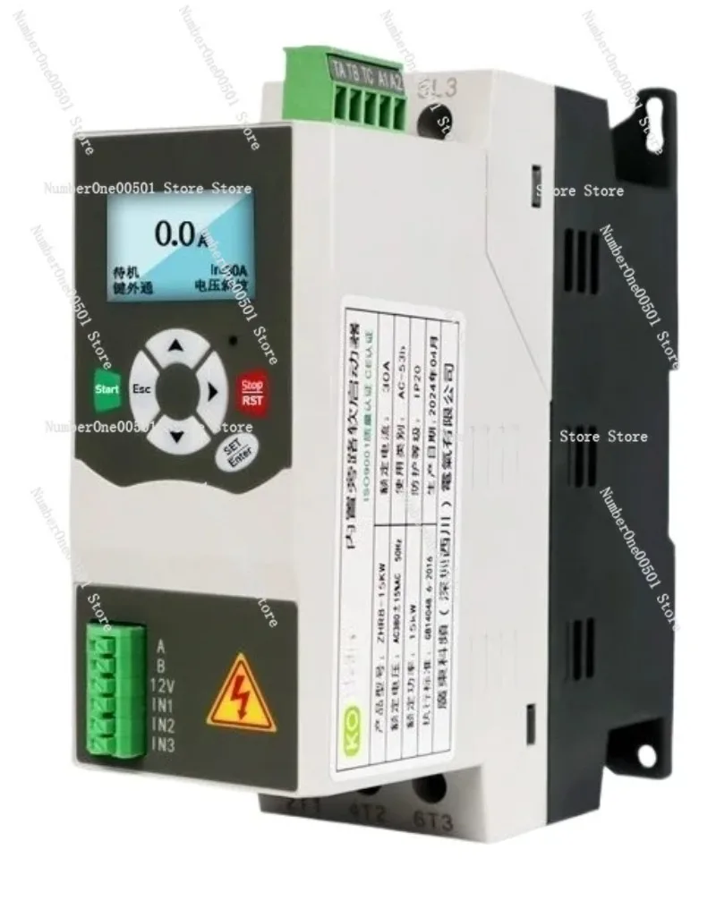 18.5-75KW Built-In Bypass Soft Starter 3-Phase Input Output AC Motor Controller No Bypass Contactor Required