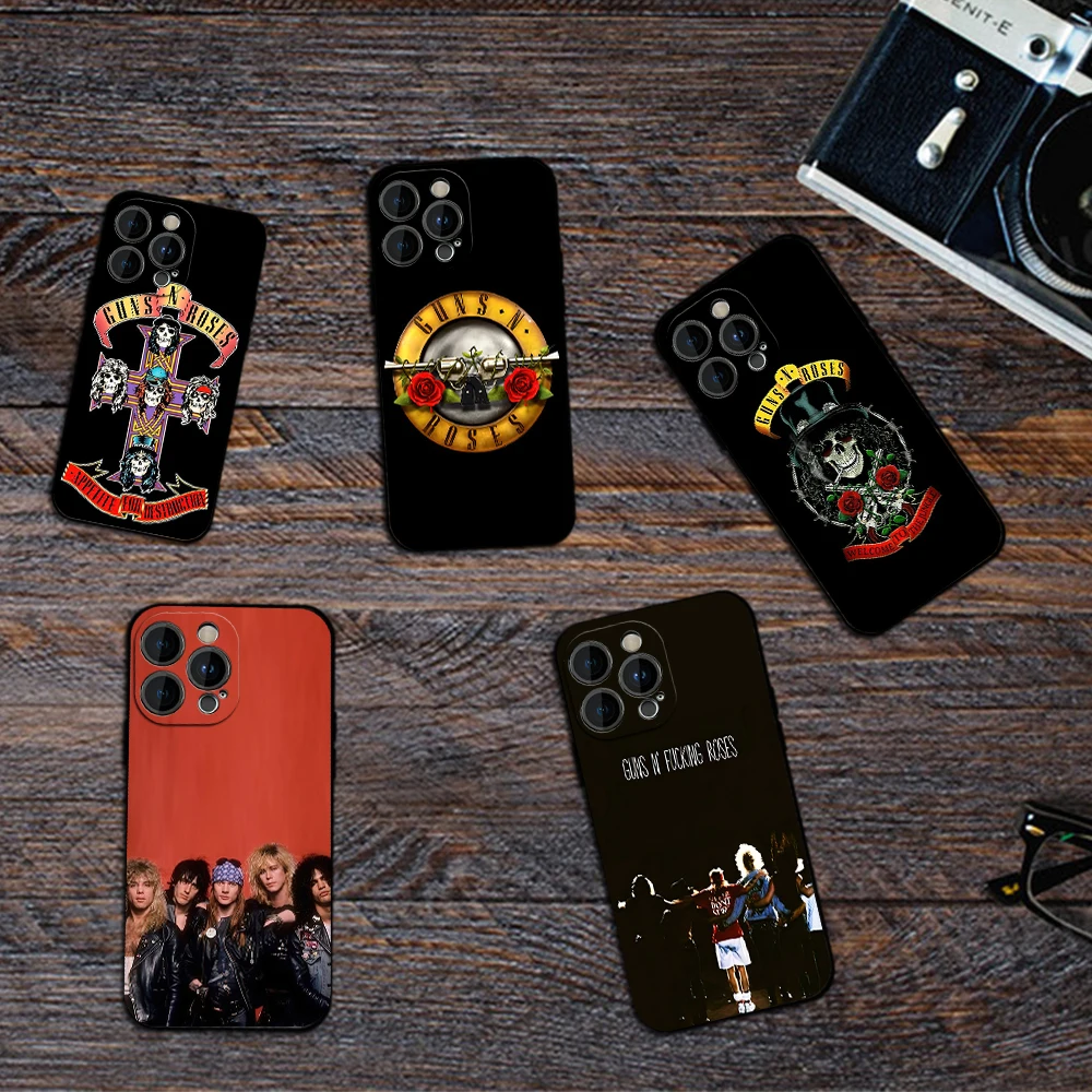 Band G-Guns N R-Roses Appetite for Destruction Phone Case For Samsung S23 S22 ULTRA A22 A71 Black Soft Silicone Cover