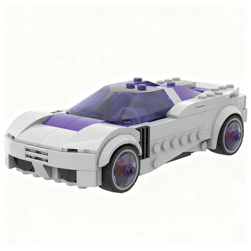 221 Piezas MOC City Champions Super Car Nitrium Hot Wheels Acceleracers, Modelo Tecnológico, Bloques de Construcción para Armar, Regalo