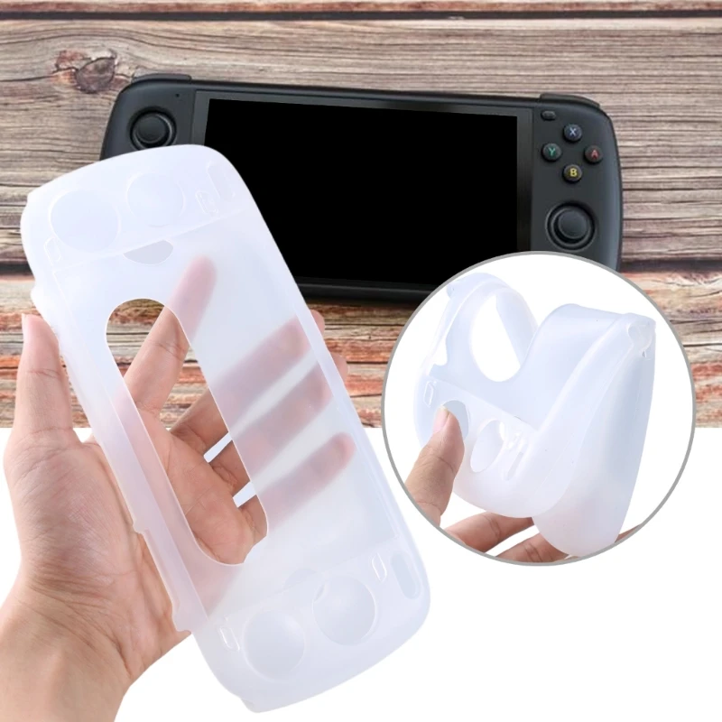 

Shockproof Protective Cover for Ayn Odin 2 Game Consoles Protections Sleeve Clear White Case Scratch-resistant Housing