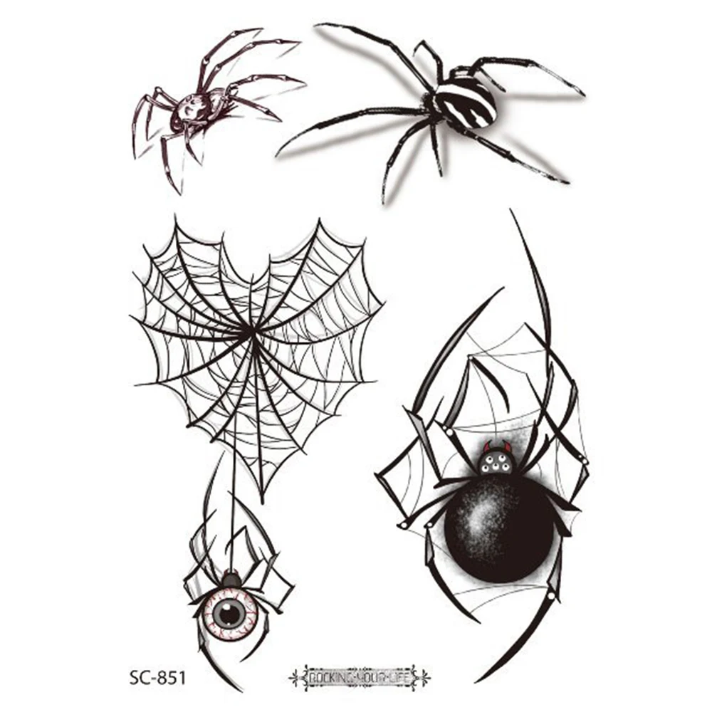 

Дружественная переносная вода на запястье для ног, страшная рука, поддельная татуировка на Хэллоуин, временная татуировка, наклейка, паук, татуировка на Хэллоуин, боди-арт