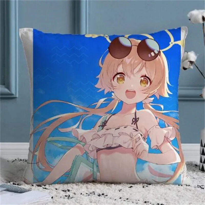 Anime Decor Case Throw Blue Archive Sofa Pillow Print Cover Cushion Home