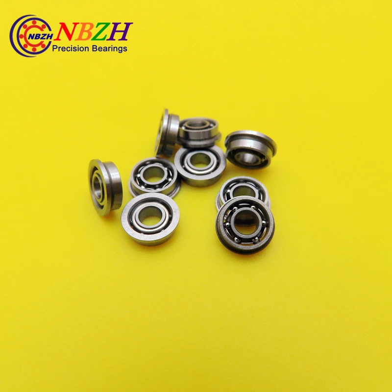 500pcs/lot free shipping Wholesale MF83 OPEN 3*8*9.2*2.5*0.6 metric series flanged miniature deep groove ball bearing