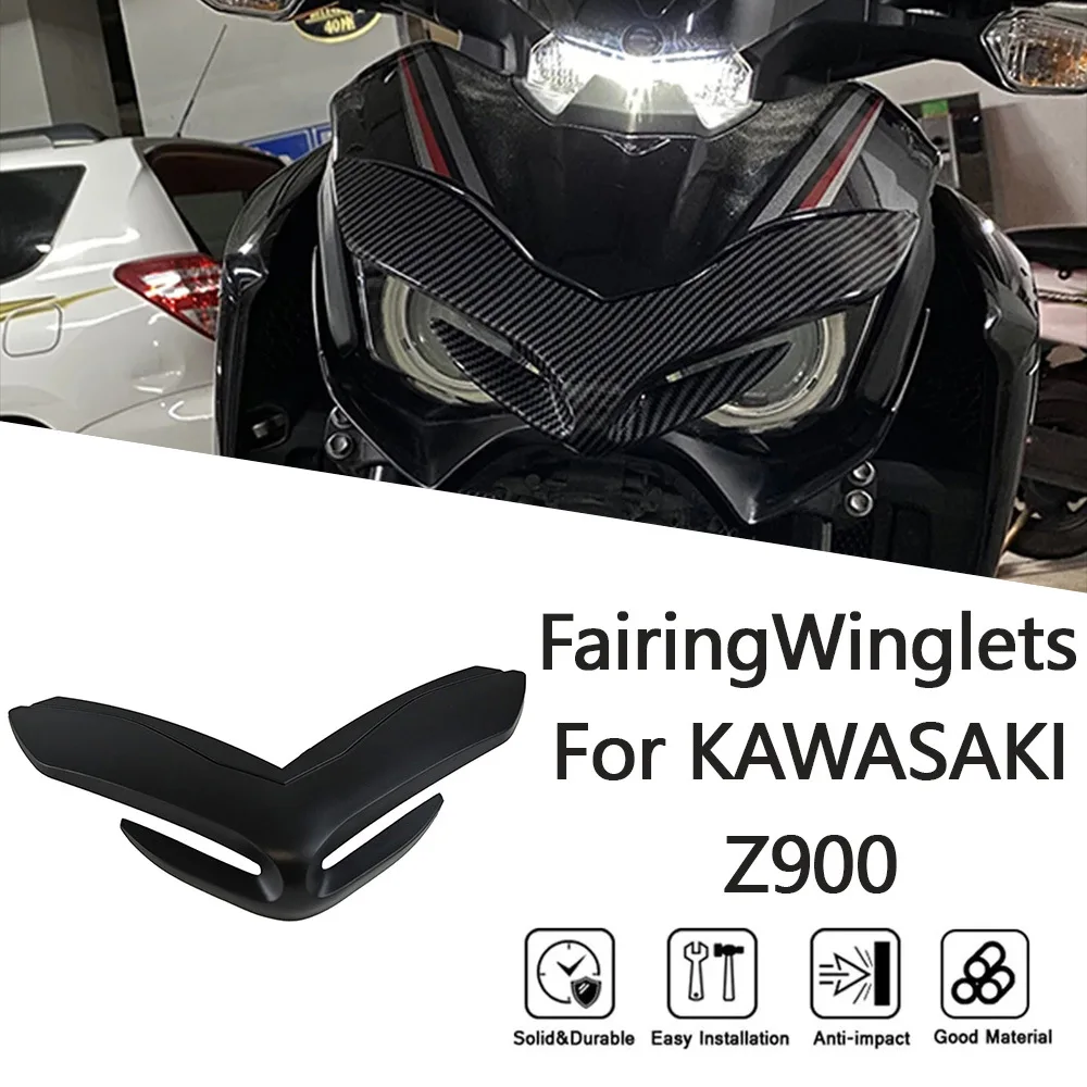 

For Kawasaki Z900 17-19 Modified Bird's Beak Stator Wing Shark Fin Air Intake Wing Lower Lip Windbreaker Z900 2017 2018 2019