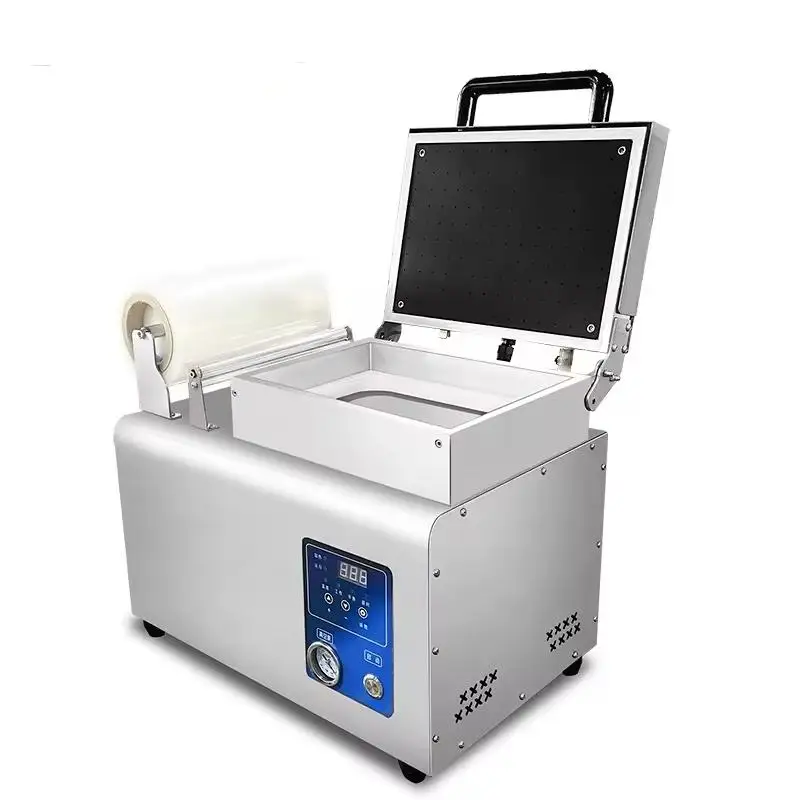 

High-Tech Vacuum Packing Machine for Steak Meat & Frozen Food - Commercial Tray Sealer, Vacuum Skin Sealer for Takeaway