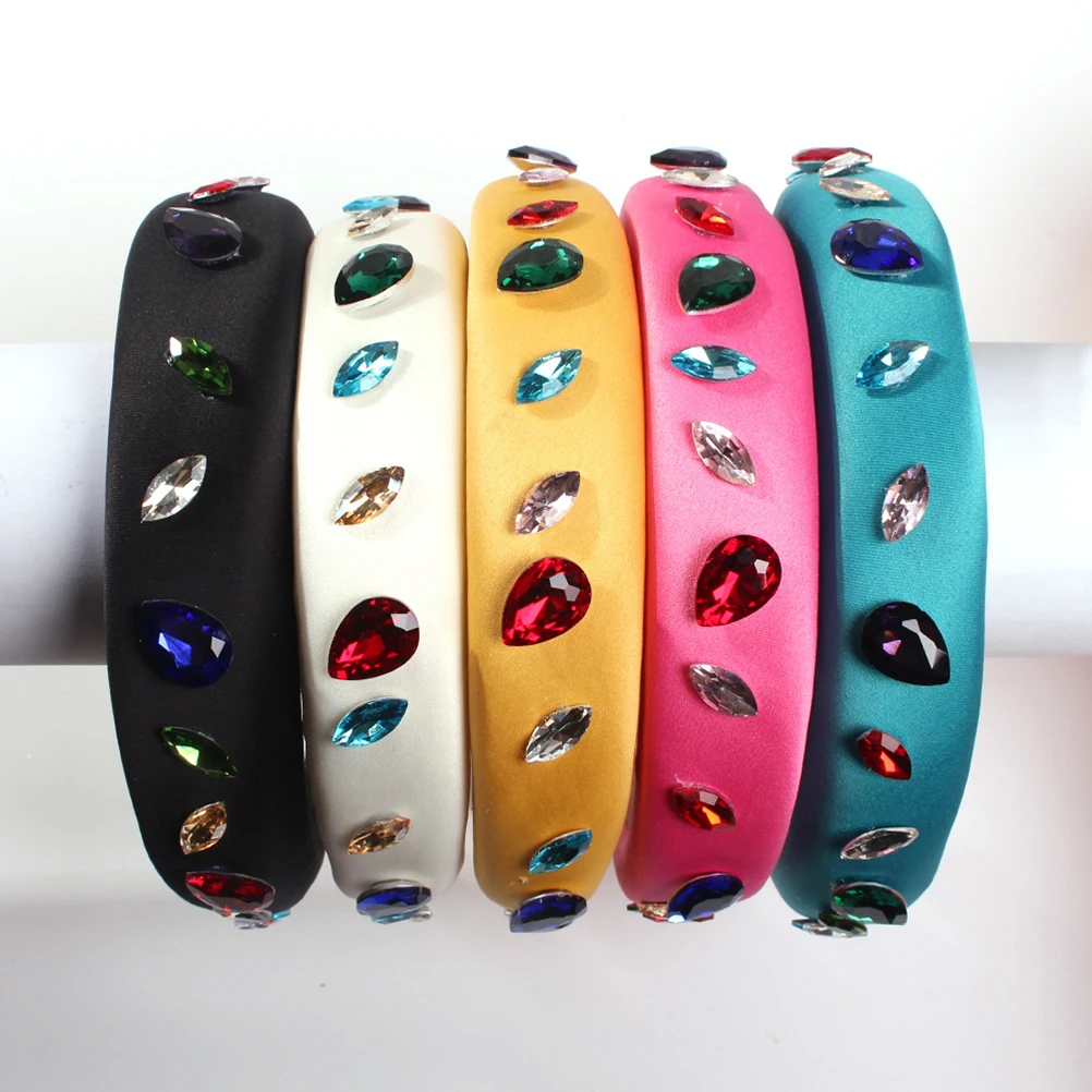 

Creative Fashion Hair Band With Rhinestones Sponge Headdress Elegant Style Accessory For Women Girls Special Occasions