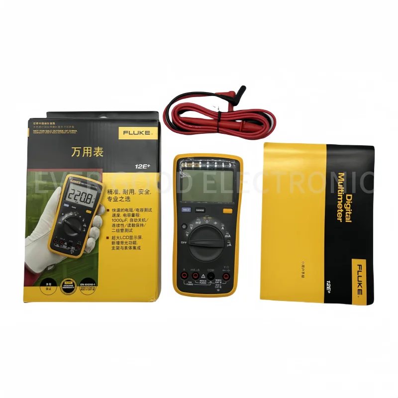 Fluke 15B+17B+18B+12E+ Portable Digital Multimeter Auto Range DMM AC/DC/Diode/R/C Voltage Current Tester F15B+ F17B+ F18B+ F12E+