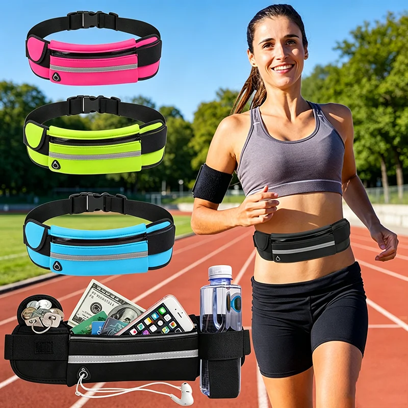 Yoga Fitness Apple - Sport-Hüfttasche, verstellbare Laufgürteltasche, wasserdichte Tasche für