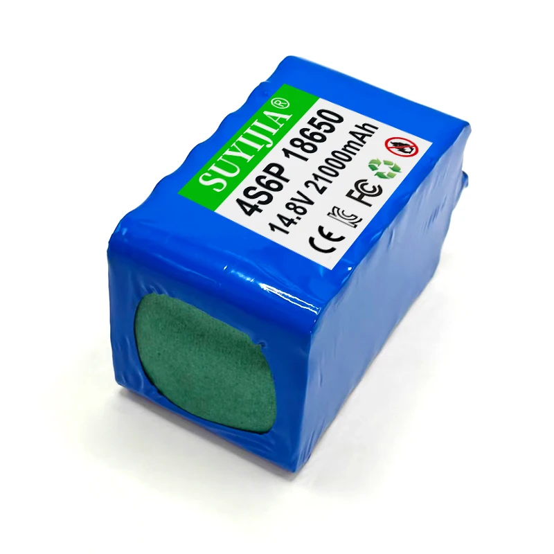 14.8V 18650 Lithium-ion Battery Pack 4S6P 21000mAh Built-in BMS for Fishing Lights Heater XT60/XT30/SM/DC/BUllet/JST/T PLUG