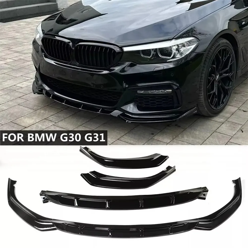 Für BMW 5er G30 G31 520i 530i 540i M-Sport 2017-2020 Auto Frontstoßstange Lippe Spoiler Splitter Diffusor Karosseriekit Tuning-Kit