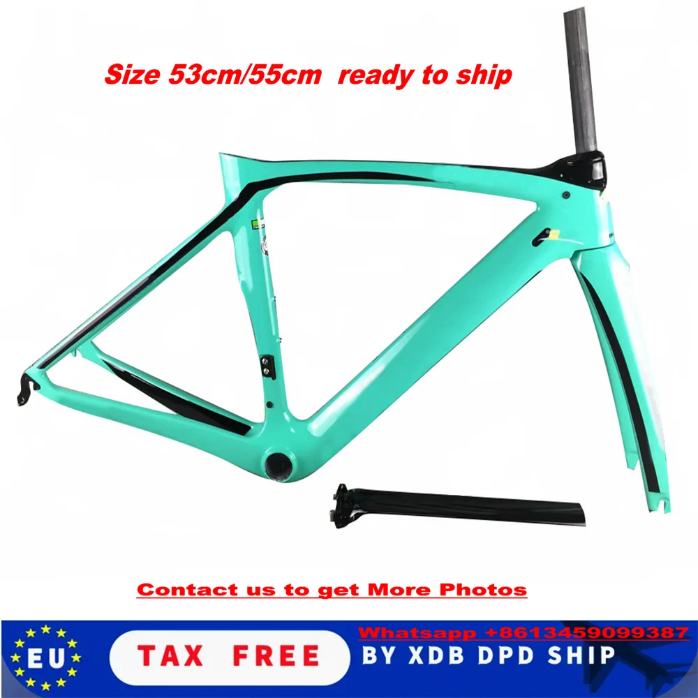 Ready to ship XR4 Carbon Frame Road Bike Frames Bicycle Frame set Disc Rim Brake size 50cm 53cm 55cm 57cm