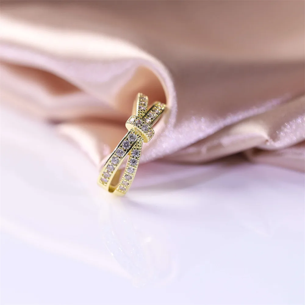 18k Rgp الذهب مكعب زركونيا الشريط نصف الخلود الدائري المألوف 14k مطلية بالذهب الزركون مفتوحة قابل للتعديل حلقة ثلاثة ألوان